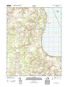 Bacons Castle 2013 topographic map thumbnail