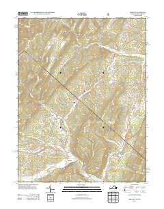 Bergton 2013 topographic map thumbnail