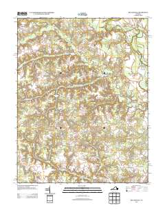 Beulahville 2013 topographic map thumbnail