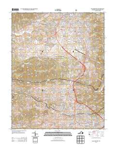 Blacksburg 2013 topographic map thumbnail