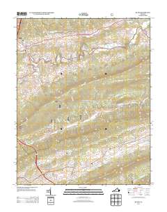 Bland 2013 topographic map thumbnail