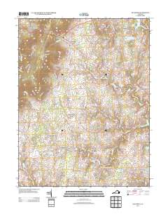 Bluemont 2013 topographic map thumbnail