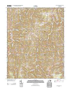 Caney Ridge 2013 topographic map thumbnail