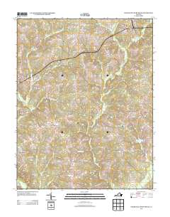 Charlotte Court House 2013 topographic map thumbnail