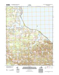 Colonial Beach South 2013 topographic map thumbnail