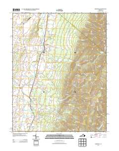 Crimora 2013 topographic map thumbnail