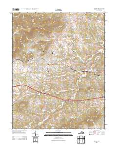 Crozet 2013 topographic map thumbnail