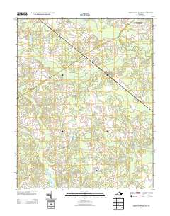 Disputanta South 2013 topographic map thumbnail