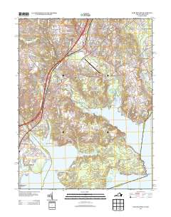 Fort Belvoir 2013 topographic map thumbnail