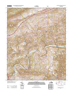 Fosters Falls 2013 topographic map thumbnail