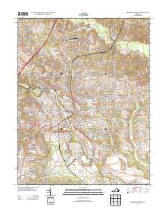 Fredericksburg 2013 topographic map thumbnail
