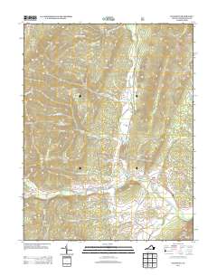 Fulks Run 2013 topographic map thumbnail