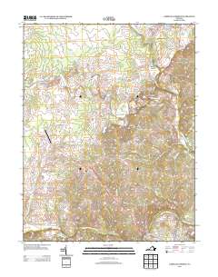 Germanna Bridge 2013 topographic map thumbnail