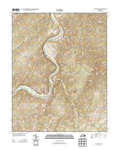 Gladstone 2013 topographic map thumbnail