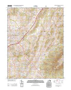 Harrisonburg 2013 topographic map thumbnail
