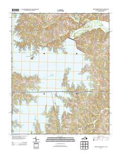 John H Kerr Dam 2013 topographic map thumbnail