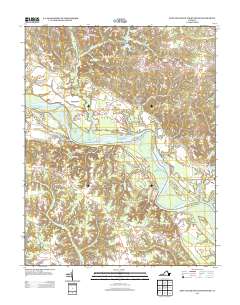 King And Queen Court House 2013 topographic map thumbnail