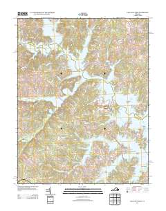 Lake Anna West 2013 topographic map thumbnail
