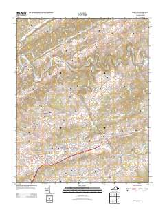 Lebanon 2013 topographic map thumbnail