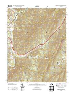 Longdale Furnace 2013 topographic map thumbnail