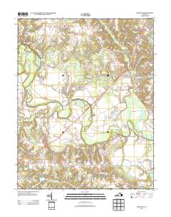 Manquin 2013 topographic map thumbnail