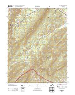 Millboro 2013 topographic map thumbnail