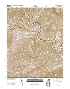 Pearisburg 2013 topographic map thumbnail