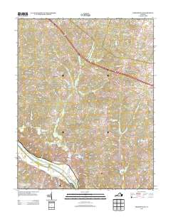 Perkinsville 2013 topographic map thumbnail