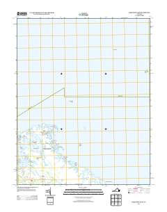 Poquoson East 2013 topographic map thumbnail