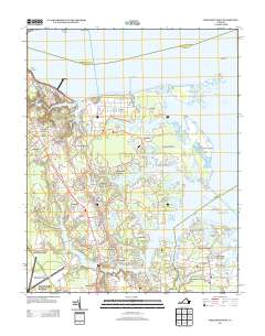 Poquoson West 2013 topographic map thumbnail