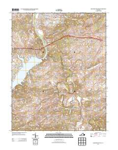 Radford South 2013 topographic map thumbnail