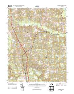 Ruther Glen 2013 topographic map thumbnail