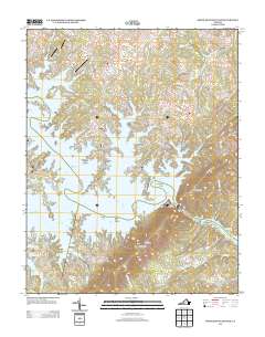 Smith Mountain Dam 2013 topographic map thumbnail