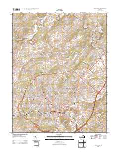 Staunton 2013 topographic map thumbnail