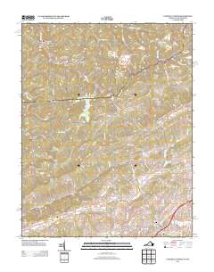 Tazewell North 2013 topographic map thumbnail