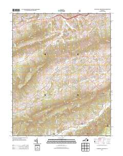 Tazewell South 2013 topographic map thumbnail