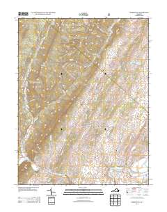 Timberville 2013 topographic map thumbnail