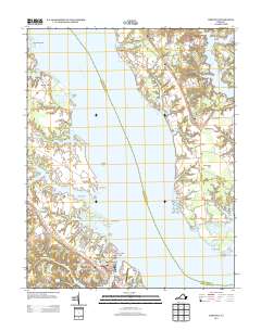 Urbanna 2013 topographic map thumbnail