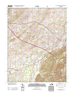 Waynesboro West 2013 topographic map thumbnail