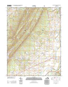 Elkton West 2013 topographic map thumbnail