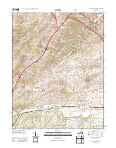 Stuarts Draft 2013 topographic map thumbnail