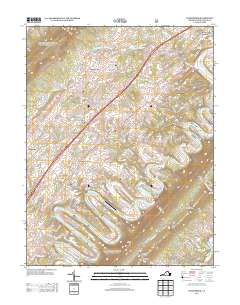Toms Brook 2013 topographic map thumbnail