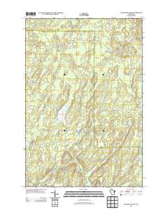 Augustine Lake 2013 topographic map thumbnail