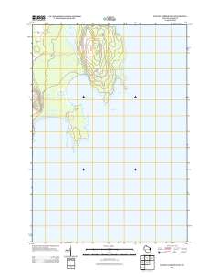 Baileys Harbor East 2013 topographic map thumbnail