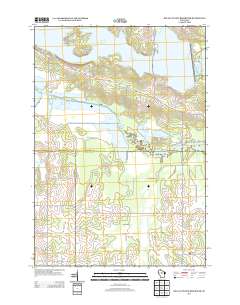 Big Eau Pleine Reservoir 2013 topographic map thumbnail