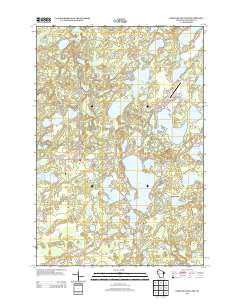 Birch Island Lake 2013 topographic map thumbnail