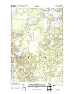 Dam Lake 2013 topographic map thumbnail