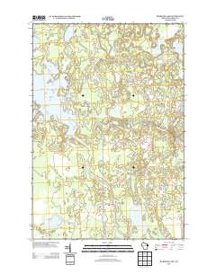 Burrows Lake 2013 topographic map thumbnail