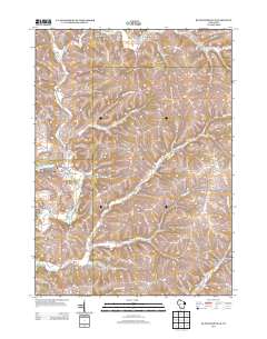 Blanchardville 2013 topographic map thumbnail