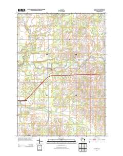Cadott 2013 topographic map thumbnail